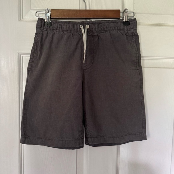 Old Navy Boys Charcoal Flat Front Shorts Size Large 10/12 - Picture 1 of 6
